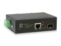 LEVELONE SWITCH RJ45 TO SFP GIGABIT INDUSTRIAL MEDIA CONVERTER, 1 POE OUTPUT