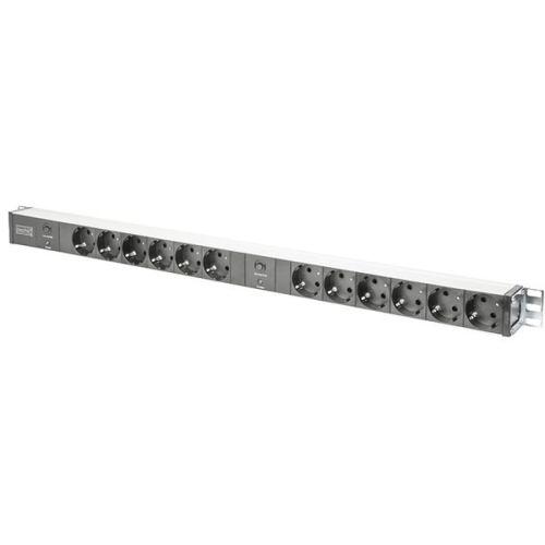 DIGITUS REGUA TOMADAS VERTICAL P/RACK 2x16A (12xSCHUKO) C/ CABO 2MT