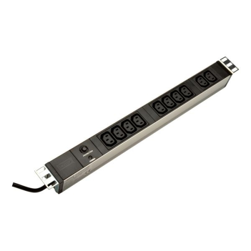 DIGITUS REGUA TOMADAS 19" 10xC13 10A 2500W C/ CABO 2MT C14 PDU