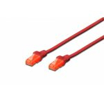 DIGITUS CHICOTE CAT6 UTP PVC 1MT VERMELHO