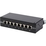DIGITUS PATCH PANEL 10" 8P CAT6 1U BLINDADO PRETO