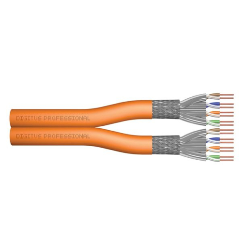 DIGITUS BOBINE CABO DE REDE DUPLO S-FTP CAT7 1200MHz DCA (EN 50575) 100MT
