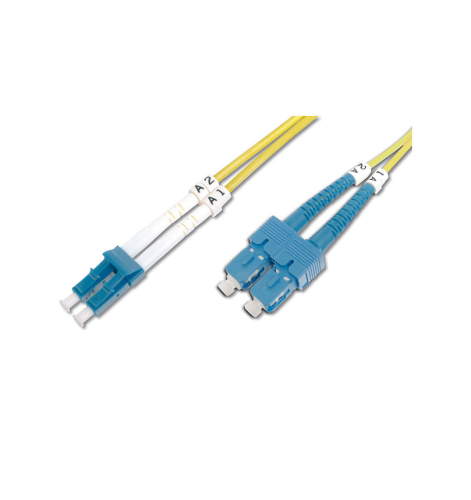 DIGITUS CHICOTE FIBRA DPX SINGLE MODE 09/125 LC/SC-APC OS2 - 2MT