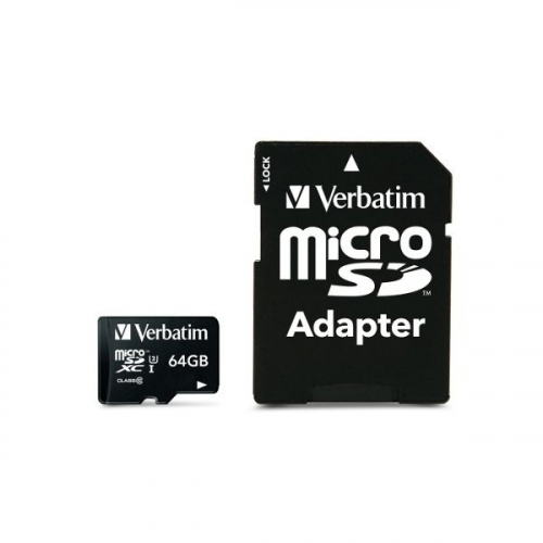 VERBATIM MICRO SD PRO SDXC 64GB CLASS 10 UH1