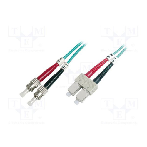 DIGITUS CHICOTE FIBRA DPX MULTIMODE 50/125 ST/SC OM3 - 1MT