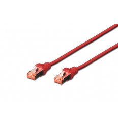 DIGITUS CHICOTE CAT 6 S-FTP LSZH 2MT PACK 10 VERMELHO