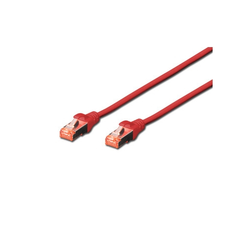 DIGITUS CHICOTE CAT 6 S-FTP LSZH 5MT PACK 10 VERMELHO