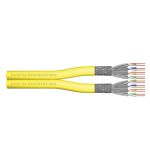 DIGITUS CAT 7A S-FTP INST CABLE 1500 MHZ  50575 AWG 22/1 500 M DRUM DX YELLOW