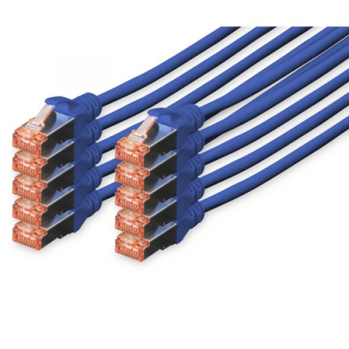 cabo de rede Digitus DK-1644-005-B-10 0.5m Cat6 S/FTP (S-STP) Azul