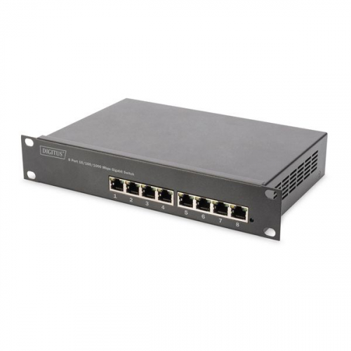 DIGITUS SWITCH 10" 8P GIGABIT ETHERNET POE+ L2+ MANAGED
