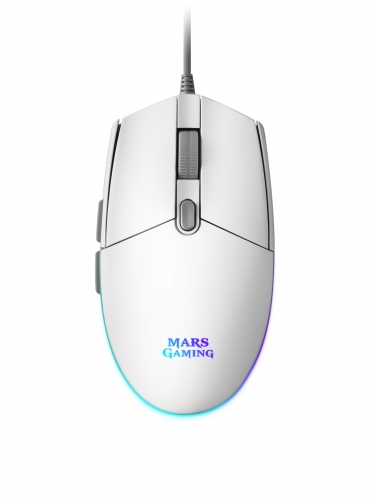 Rato MARS GAMING MMG Branco, 3200 DPI, RGB flow, light, ergonomic