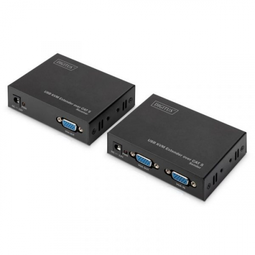 DIGITUS KVM EXTENDER OVER CAT5 KIT USB 200MT