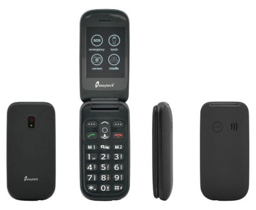 Telemóvel EasyTech T124 2.4" Dual SIM Preto