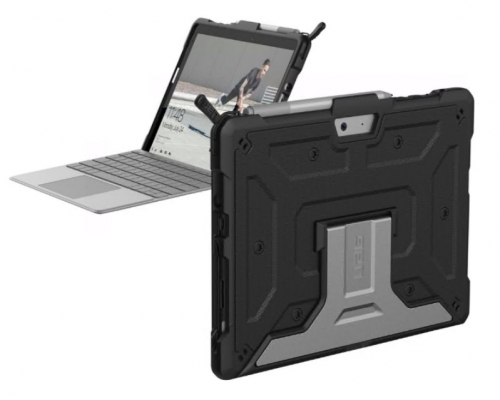 Capa para tablet resistente alumínio preto 10.5" para Microsoft Surface Go, Go 2 UAG 321076114040