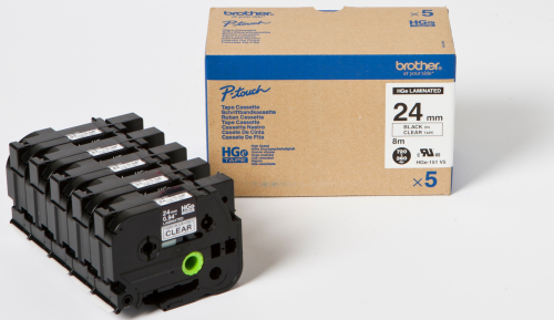 CINTA NEGRA S/TRANSPARENTE 5UD 24X8