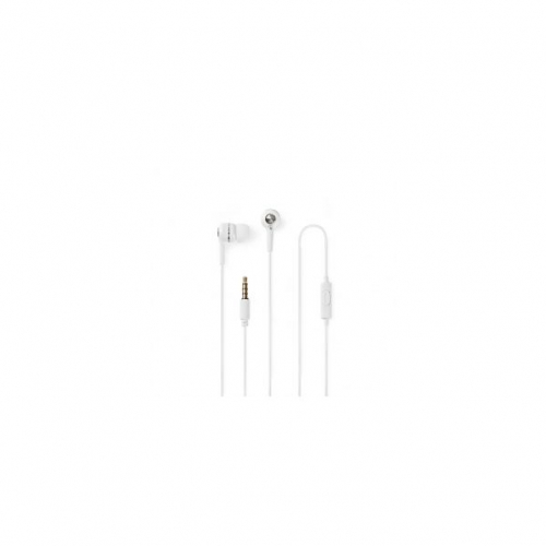 NEDIS AURICULARES C/ MICRO CONTROL VOLUME PRATA/BRANCO