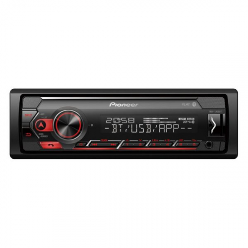 AUTO RADIO PIONEER RDS BLUETOOTH USB AUX ILUM VERMELHA