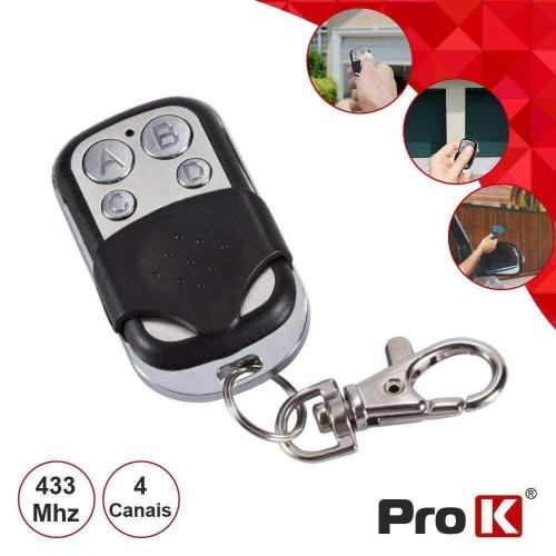 Comando Universal de Garagem 4CANAIS 433MHz - VIPOPEN42