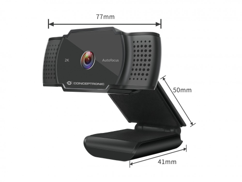 WebCam CONCEPTRONIC 2K Super HD Autofocus with Mic. - AMDIS02B