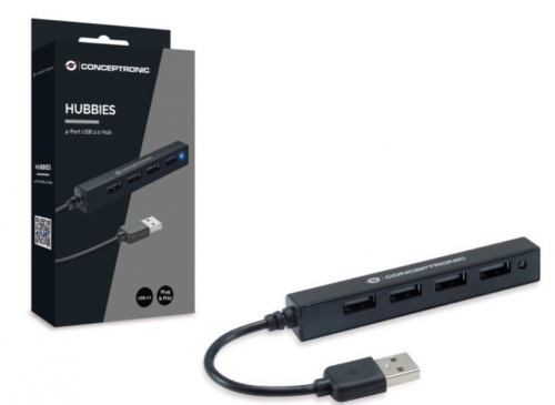Hub CONCEPTRONIC HUBBIES05B  4-Port USB 2.0