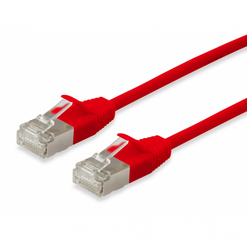 EQUIP CHICOTE CAT6A S/FTP LSZH 3MT VERMELHO