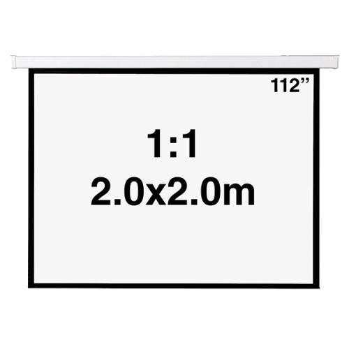Tela de Suspensão Manual 112", dimensão da tela: 2080 x 2270