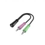 Adaptador Audio HAMA 3.5-mm-Klinken-Jack auf 4 pol.