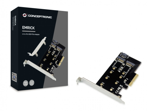 CONCEPTRONIC ADAPTADOR EMRICK 2x SSD M2 PCIE