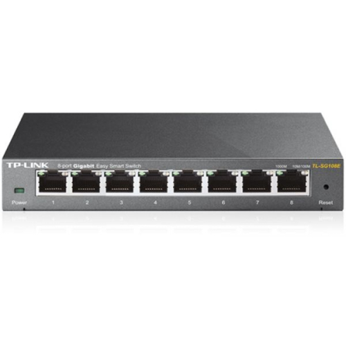 8-Port Gigabit Easy Smart Switch, 8 10/100/1000Mbps RJ45 ports, MTU/Port/Tag-based VLAN, QoS, IGMP Snooping