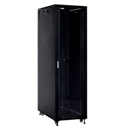 WP RACK BASTIDOR PAVIMENTO 19" RNA SERIES 42U 600X600 BLACK RAL 9005 DESMONTADO