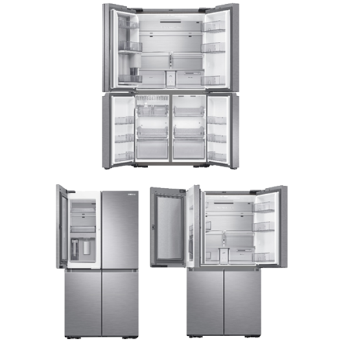 Frigorifico Side By Side 4 Portas Cor Inox No Frost SAMSUNG RF65 A967FSL 647 L  91.2x182.5x72.3  Classe F 
