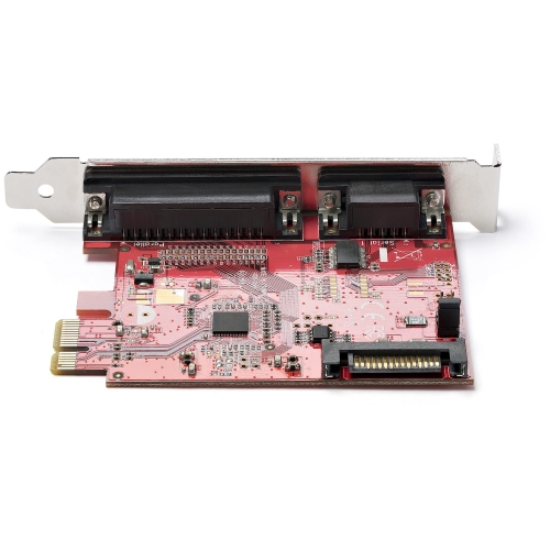 Placa PCIe com porta serial e paralela - Placa adaptadora combinada PCI Express com 1 porta paralela DB25 e 1 porta serial RS232 - Placa de expansão/controladora - Placa de impressora PCIe - TAA