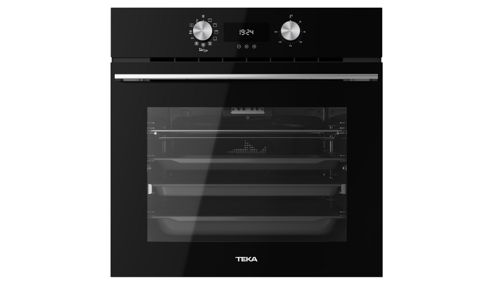 Forno elétrico de encastre Teka HLB 8416 AirFry, 60 cm, 70 L, multifunções, HydroClean PRO, 9 funções, Touch Control, A+ – Preto
