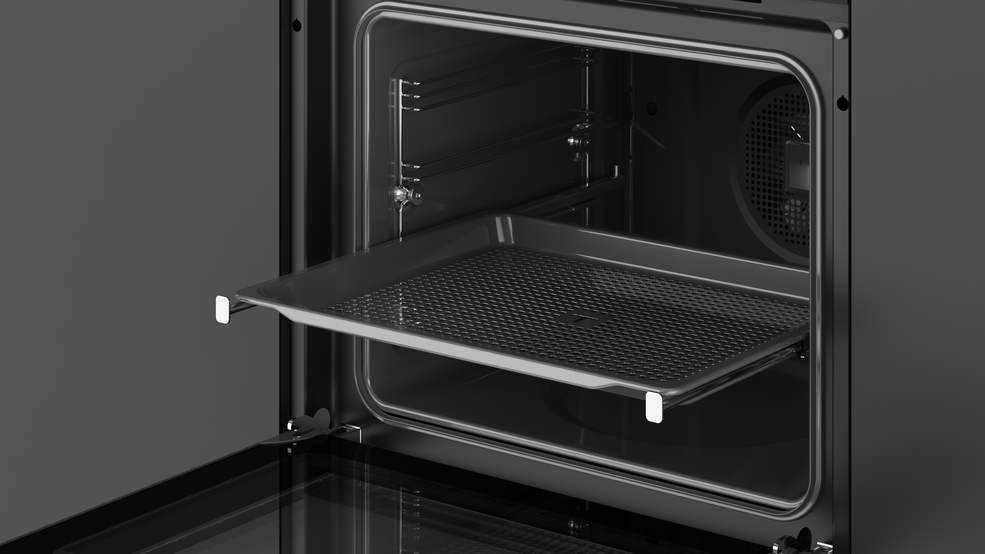 Forno elétrico de encastre Teka HLB 8416 AirFry, 60 cm, 70 L, multifunções, HydroClean PRO, 9 funções, Touch Control, A+ – Preto