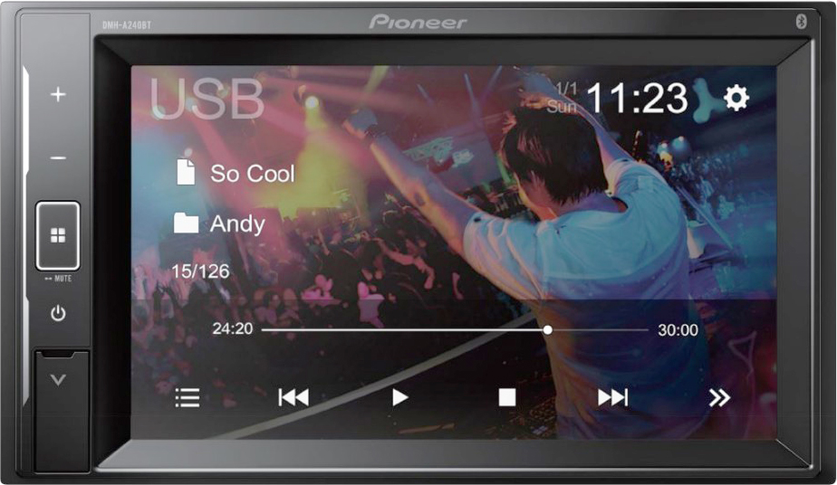 AUTO RADIO PIONEER MULTIMEDIA 6.2" BLUETOOTH USB AUX