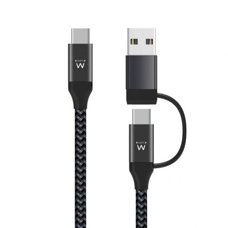  Cabo EWENT EW9918  de carregamento 60W USB-C 2 em 1