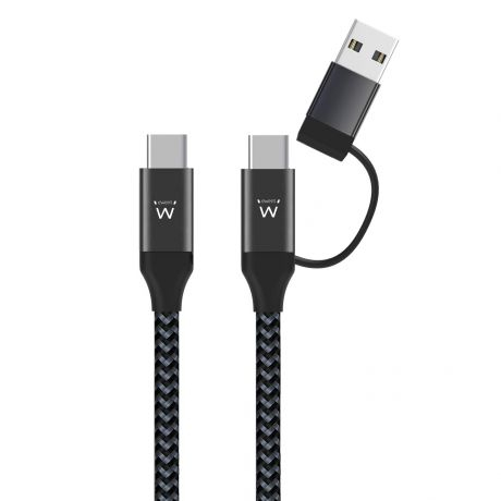  Cabo EWENT EW9918  de carregamento 60W USB-C 2 em 1