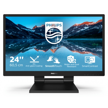 PHILIPS MONITOR LED 24" TOUCHSCREEN FHD VGA DVI HDMI DP USB COLUNAS 242B9TL/00