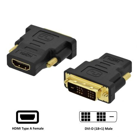 Adaptador EWENT EC1370 DVI a HDMI com conector DVI tipo 18+1 macho