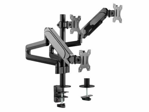 EQUIP SUPORTE 17"-27" TRIPLE MONITOR DESK MOUNT BRACKET