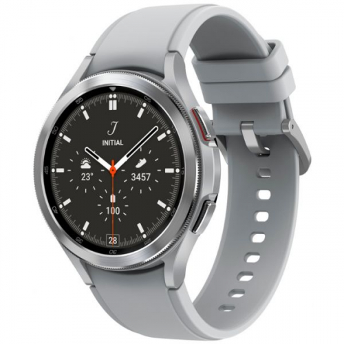 SAMSUNG - Galaxy Watch4 46mm Classic, BT Silver SM-R890NZSAEUB