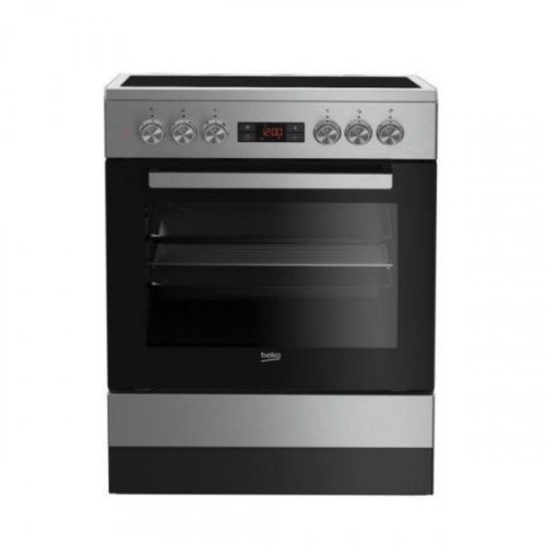 Fogão BEKO VITRO FORNO MULTIF 60 cm INOX FSE67310GX