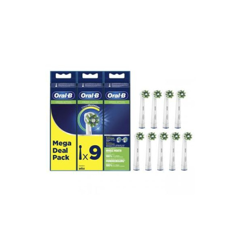 RECARGA ESCOVA DENTES Cross Action 9 unid BRAUN ORAL B