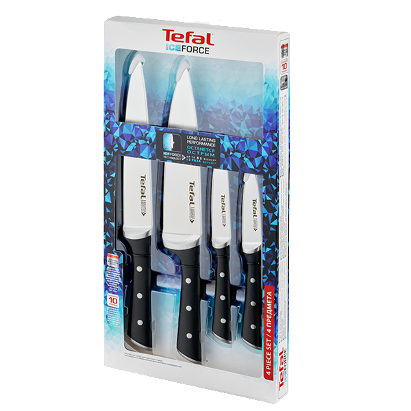 SET 4 FACAS TEFAL ICE FORCE - K2324SPT