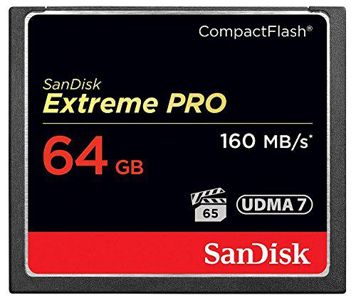 Cartão EXTREME PRO Sandisk 64 GB CF 160MB/SVPG