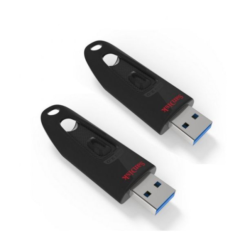 SanDisk 32GB Ultra USB 3.0 Black Pack 2un - 2xSDCZ48-032G-U46
