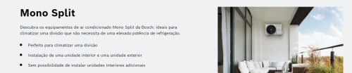 Conjunto Ar Condicionado BOSCH CLIMATE6001i/SET70WE WIFI 24000BTU Classe A (A+++)