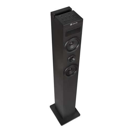 Torre de som NGS 80W compatível com a tecnologia Bluetooth- USB, Radio FM e AUX IN. Telecomando - SKYCHARM 2.1