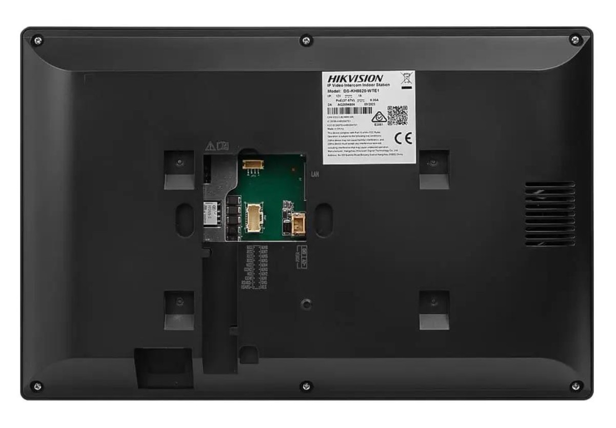 Estação Interior Hikvision DS-KH8520-WTE1 - IP Videoporteiro 10,1″ Touch Screen Wi-Fi/PoE