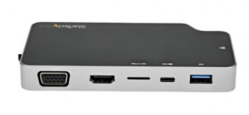 Estação de engate USB-C 3.1 Gen 2 / Thunderbolt 3 VGA, HDMI 1GbE Startech CDP2HVGUASPD